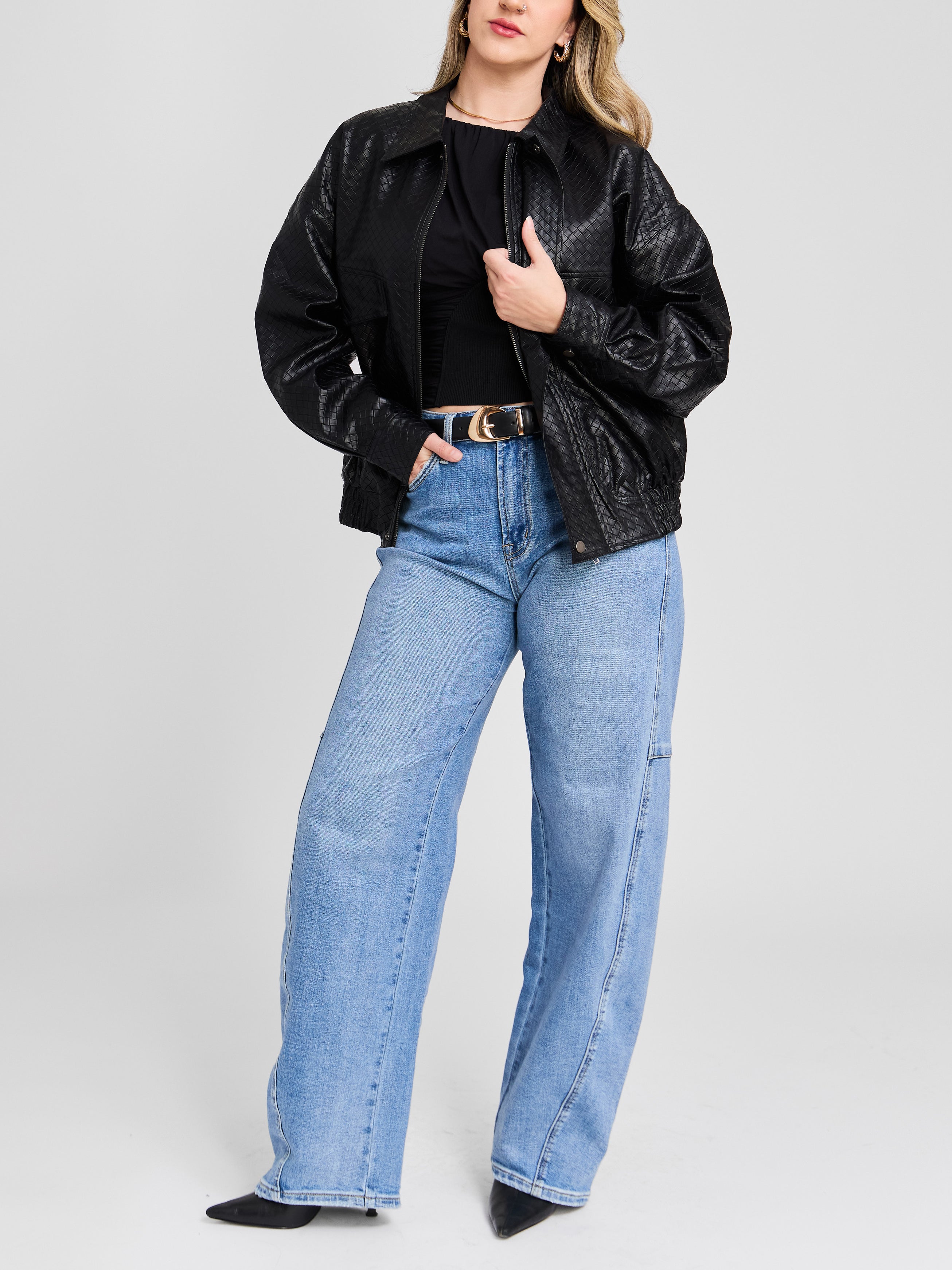 The Crosshatch Oversized Jacket