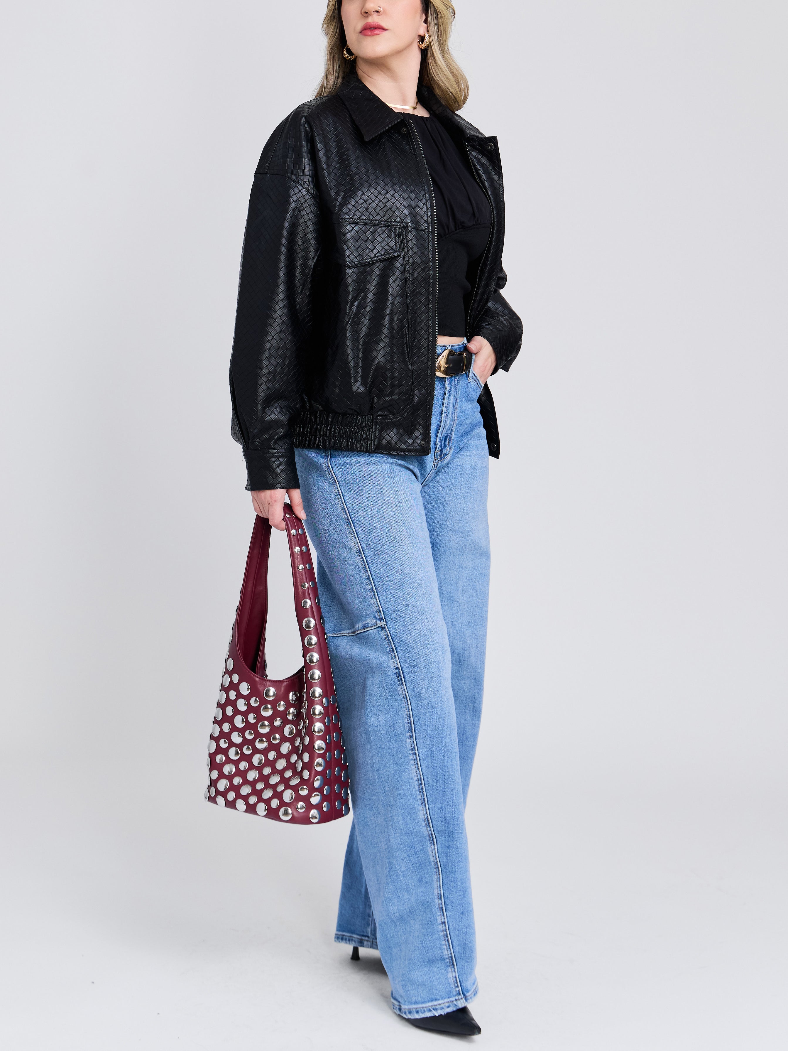 The Crosshatch Oversized Jacket