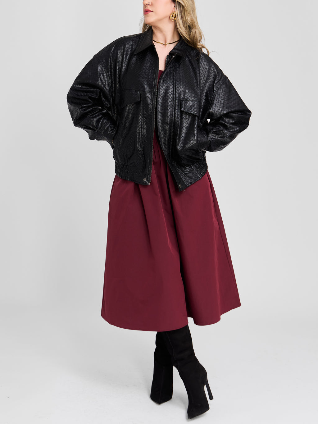 The Crosshatch Oversized Jacket