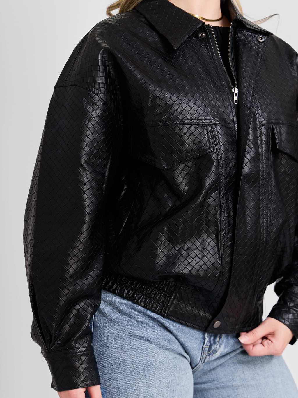 The Crosshatch Oversized Jacket