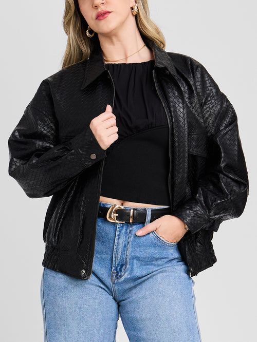 The Crosshatch Oversized Jacket