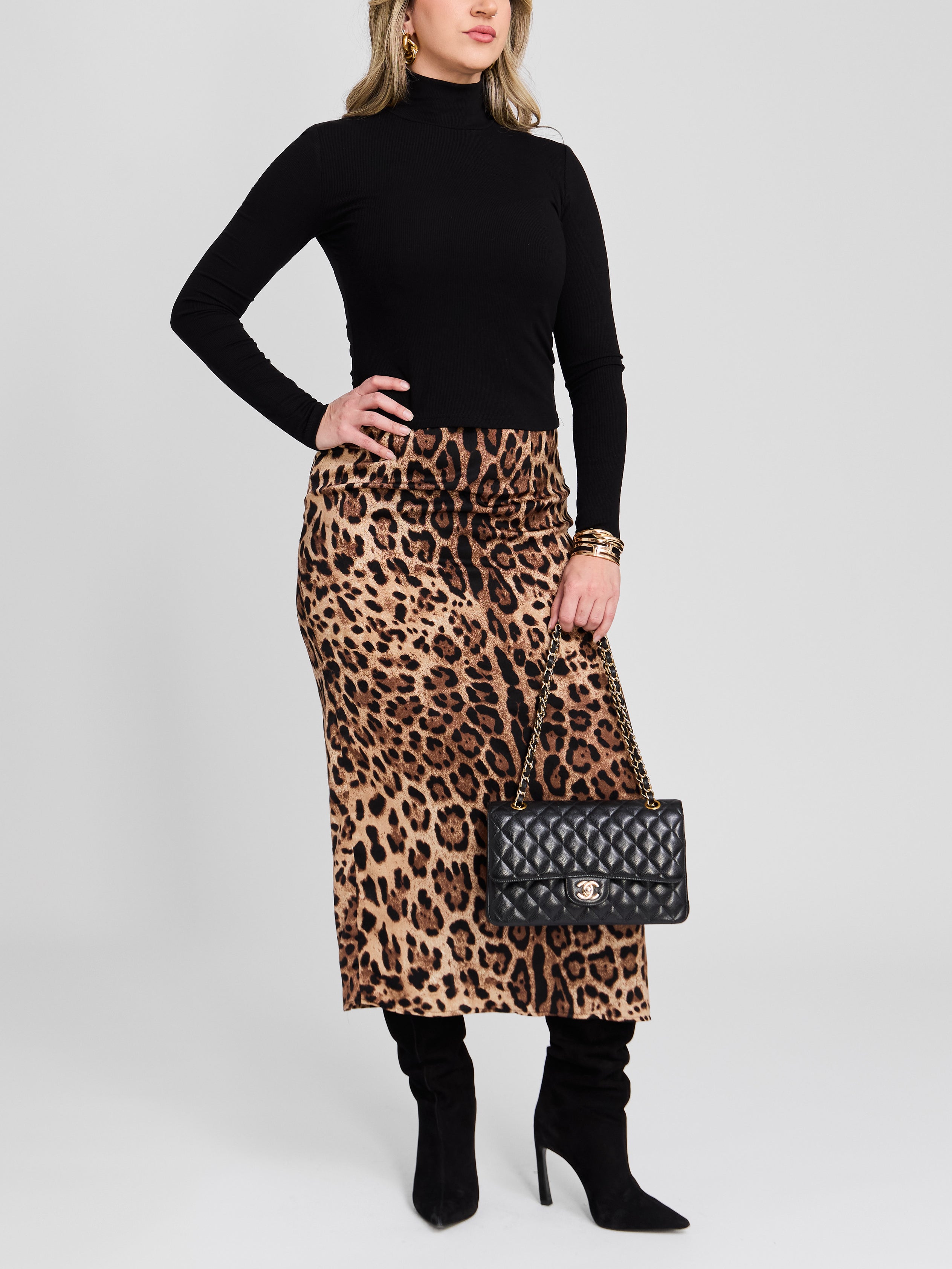 The Any Day Long Sleeve Ribbed Knit Turtleneck