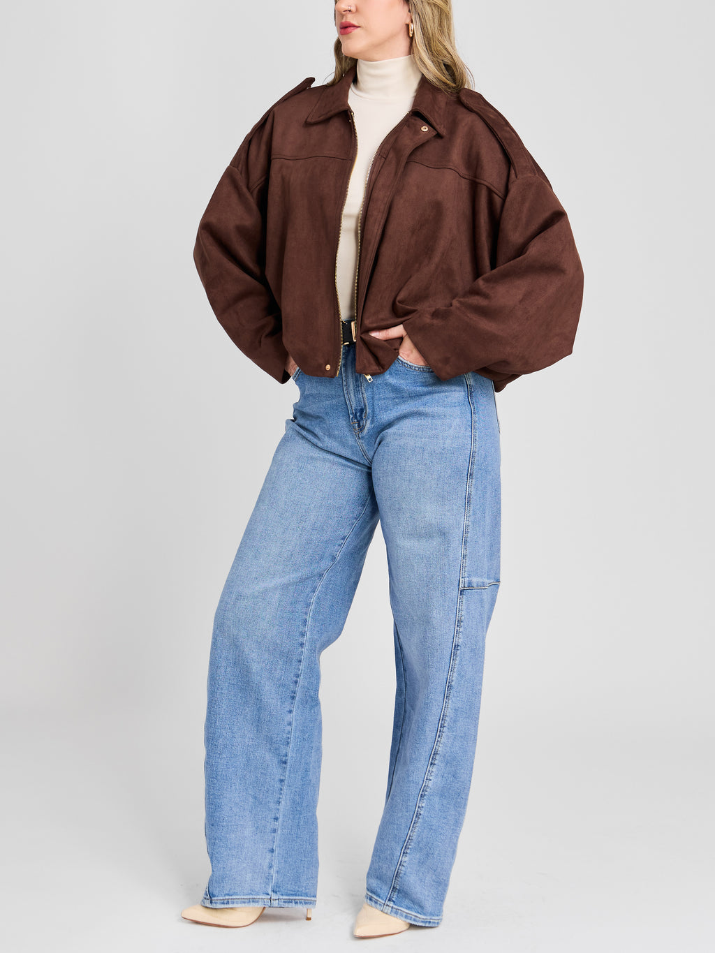The Elevated Light Wash Barrel Jean