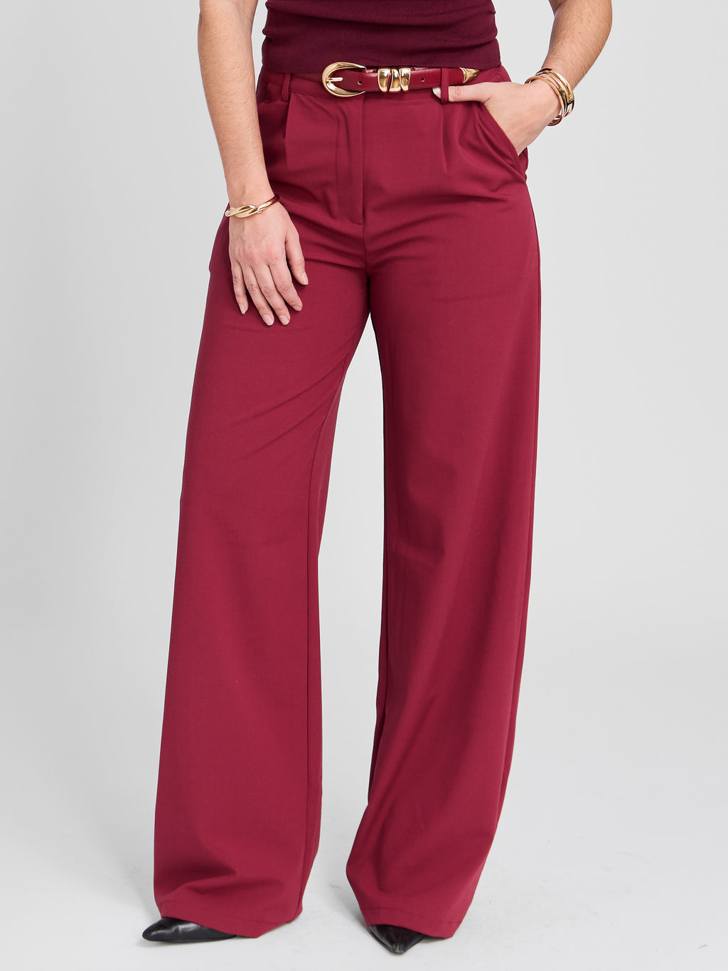 The Perfect Pleated Wide Leg Trousers