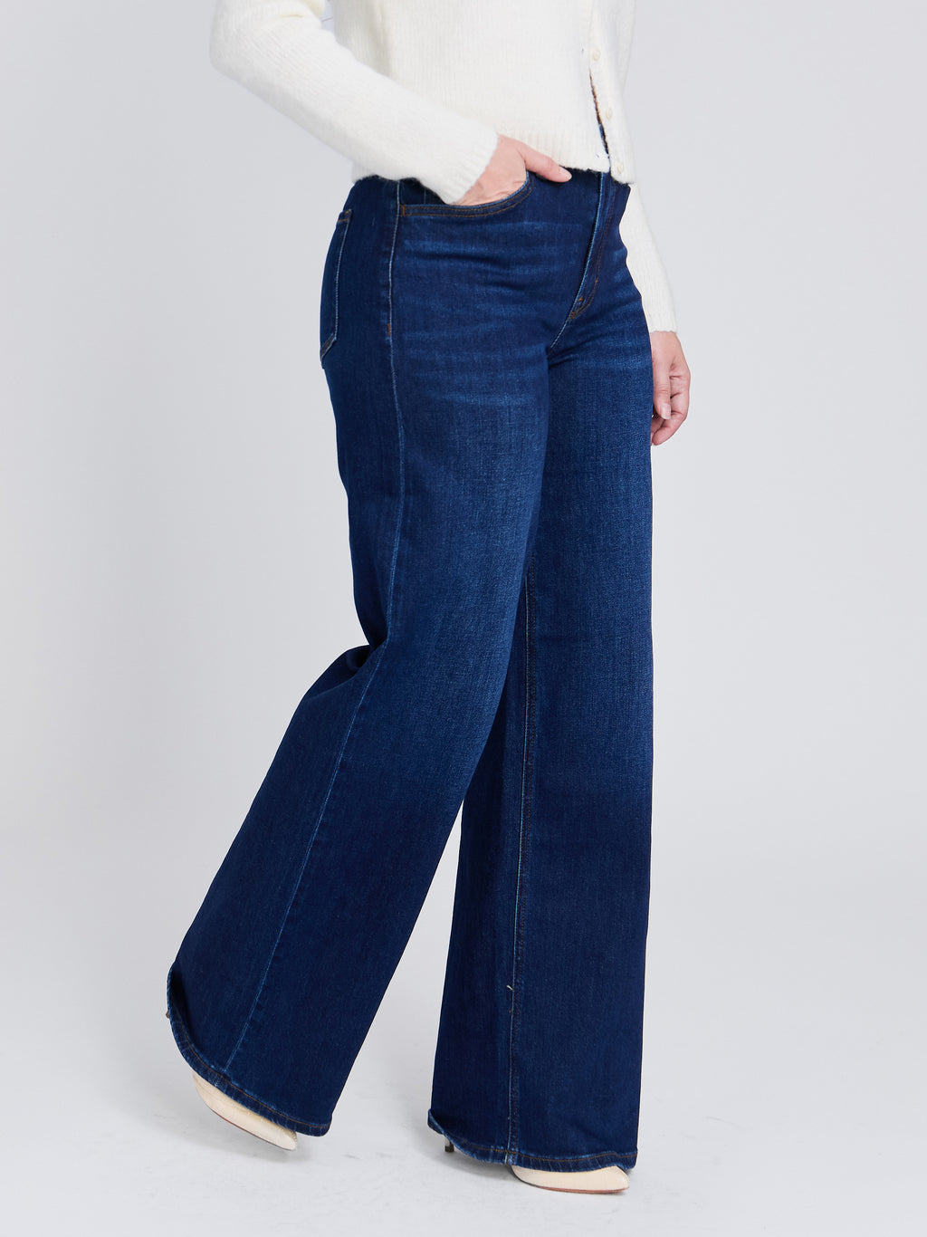 The Dark Wash Wide Leg Jean