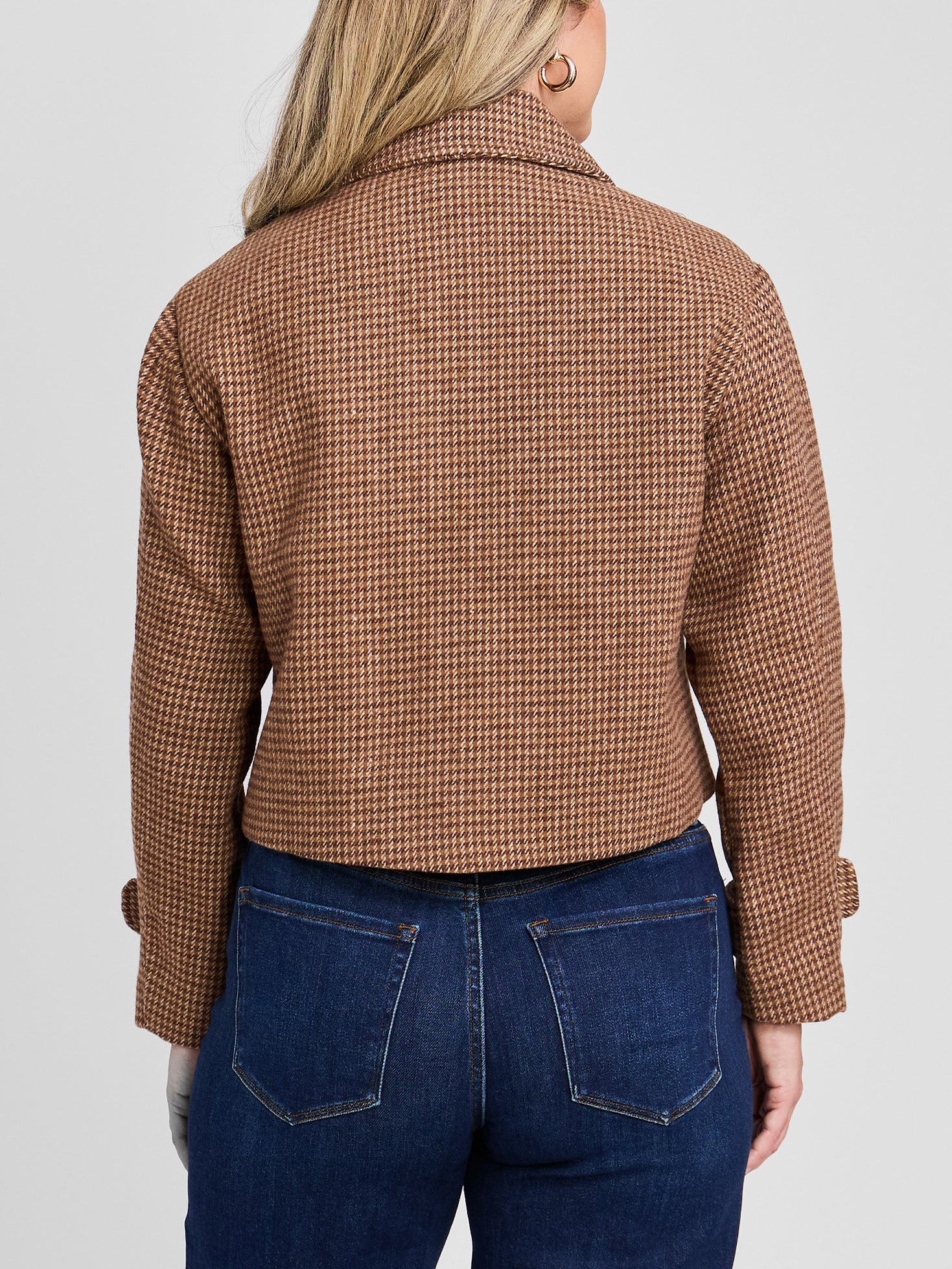 The Houndstooth Cropped Jacket