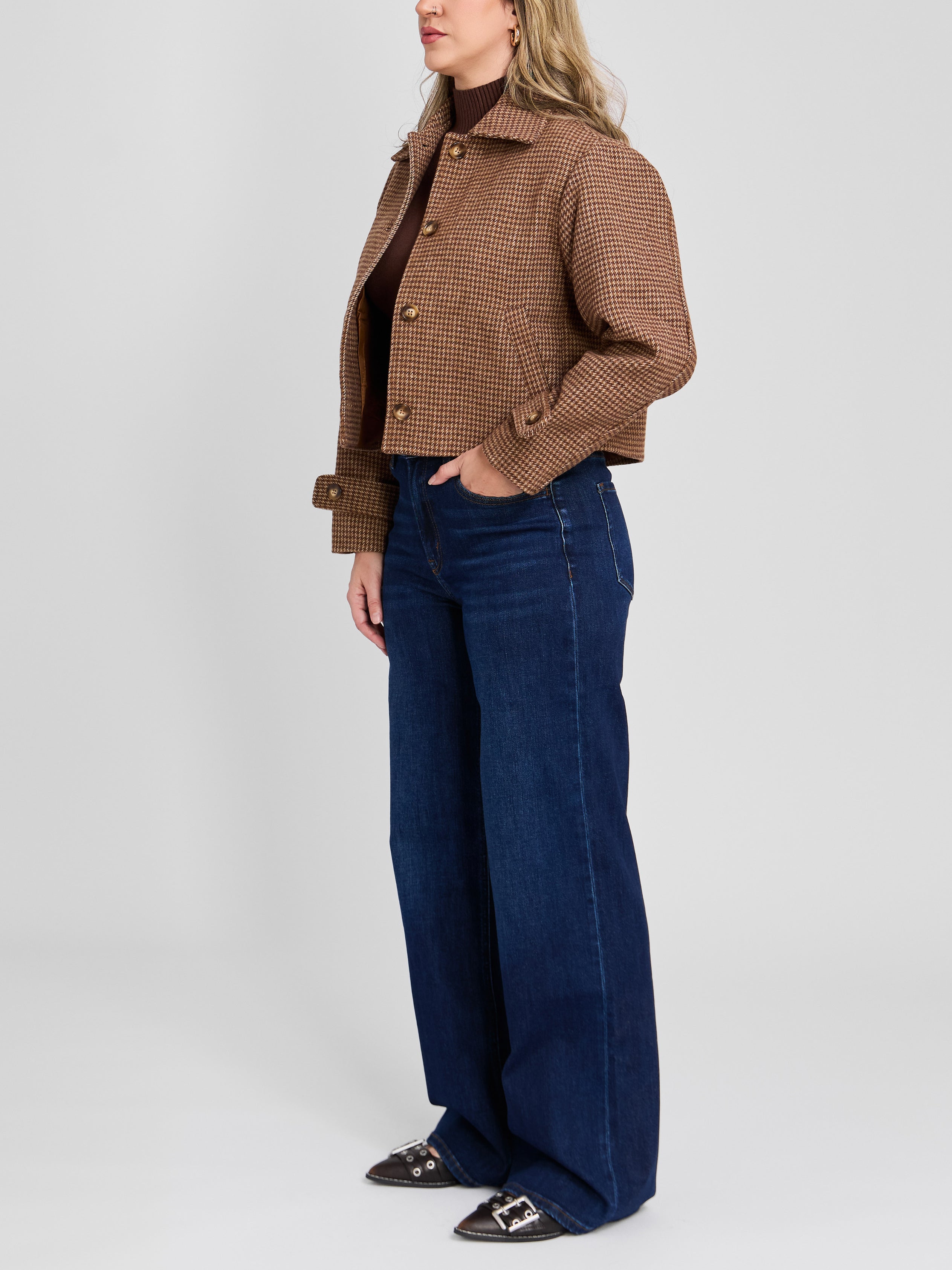 The Dark Wash Wide Leg Jean