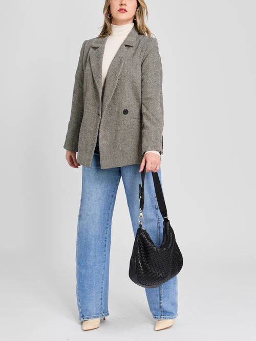 The Chevron Notch Collar Blazer