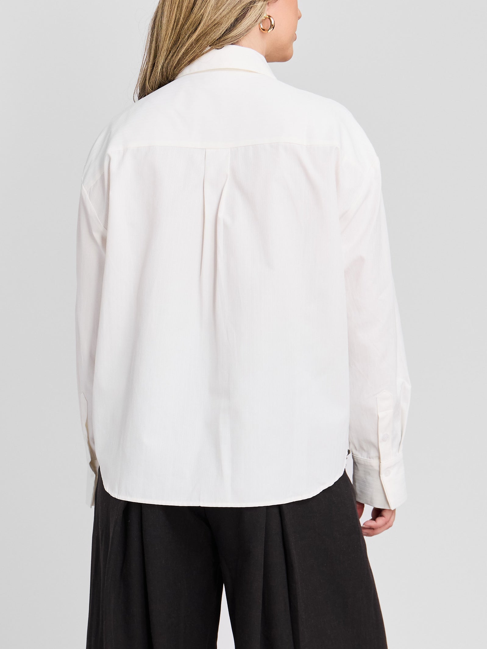 The Tonal Pinstripe Button Front Shirt
